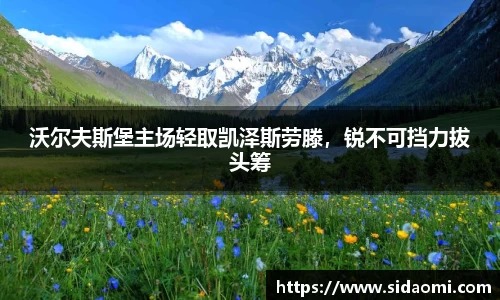 沃尔夫斯堡主场轻取凯泽斯劳滕，锐不可挡力拔头筹