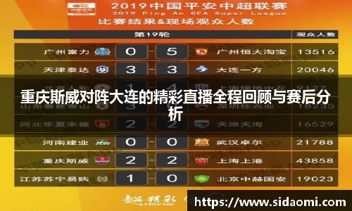 重庆斯威对阵大连的精彩直播全程回顾与赛后分析